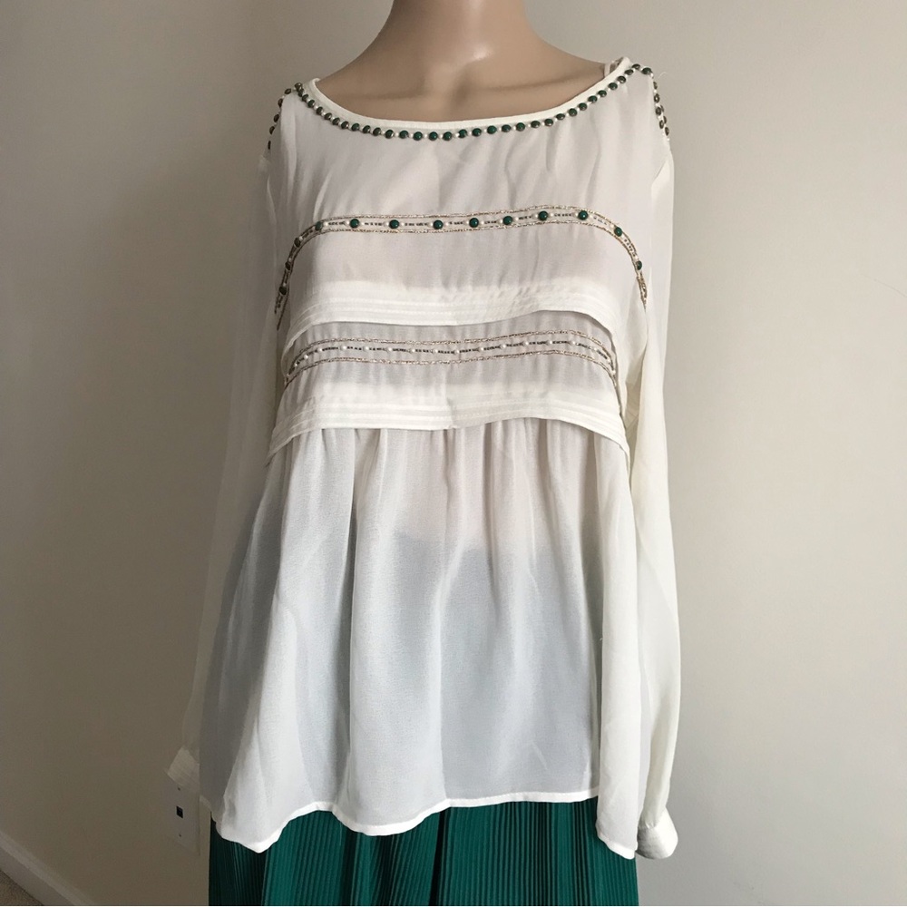 Zara Basic Longsleeve Blouse Large